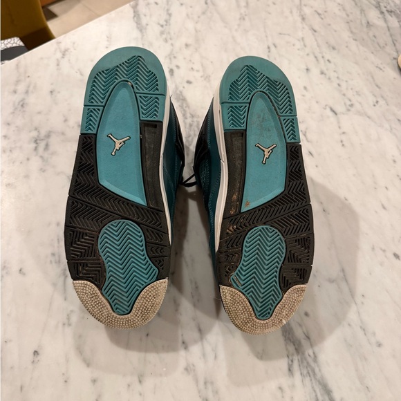 Nike Air Jordan 4 Retro 30th Teal Size 7Y - Picture 5 of 5